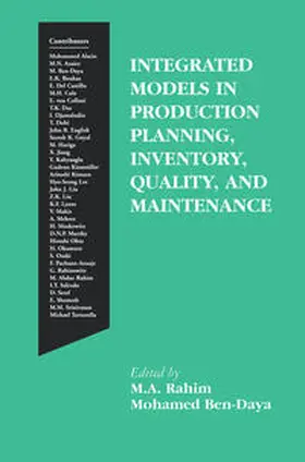 Rahim / Ben-Daya | Integrated Models in Production Planning, Inventory, Quality, and Maintenance | E-Book | www.sack.de