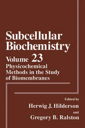 Hilderson / Ralston | Physicochemical Methods in the Study of Biomembranes | E-Book | sack.de