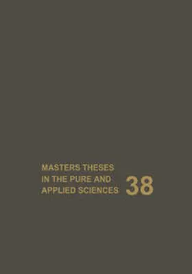 Shafer | Masters Theses in the Pure and Applied Sciences | E-Book | www.sack.de
