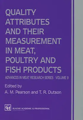 Pearson |  Quality Attributes and their Measurement in Meat, Poultry and Fish Products | eBook | Sack Fachmedien