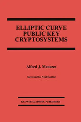 Menezes | Elliptic Curve Public Key Cryptosystems | E-Book | sack.de