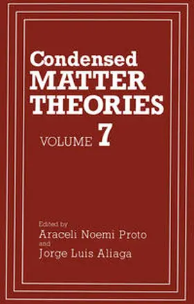Aliaga / Proto |  Condensed Matter Theories | eBook | Sack Fachmedien