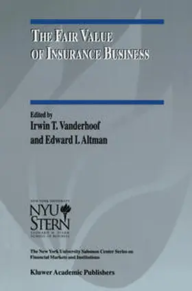 Vanderhoof / Altman |  The Fair Value of Insurance Business | eBook | Sack Fachmedien