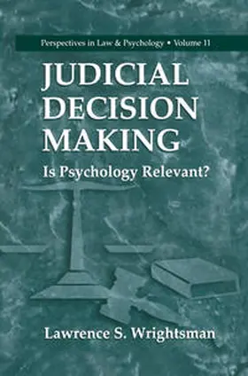 Wrightsman |  Judicial Decision Making | eBook | Sack Fachmedien