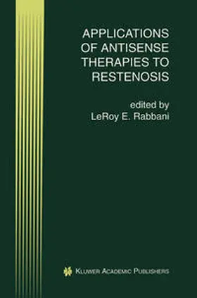 Rabbani | Applications of Antisense Therapies to Restenosis | E-Book | www.sack.de