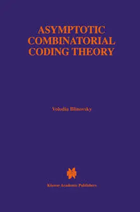 Blinovsky |  Asymptotic Combinatorial Coding Theory | eBook | Sack Fachmedien