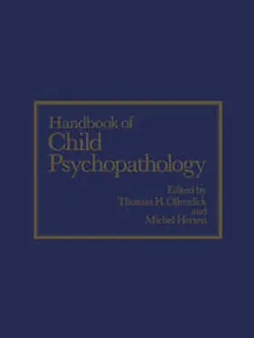 Hersen |  Handbook of Child Psychopathology | eBook | Sack Fachmedien