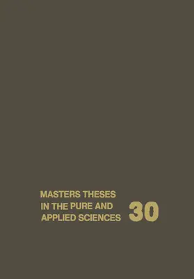 Shafer |  Masters Theses in the Pure and Applied Sciences | Buch |  Sack Fachmedien