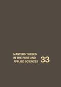 Shafer |  Masters Theses in the Pure and Applied Sciences | Buch |  Sack Fachmedien
