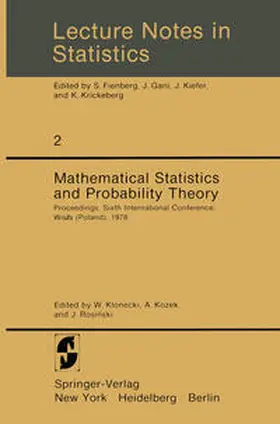 Klonecki / Kozek / Rosinski |  Mathematical Statistics and Probability Theory | eBook | Sack Fachmedien