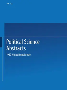  Political Science Abstracts | Buch |  Sack Fachmedien
