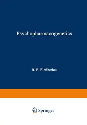 Eleftheriou |  Psychopharmacogenetics | Buch |  Sack Fachmedien