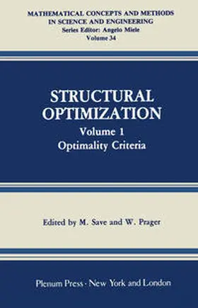 Save / Prager | Structural Optimization | E-Book | sack.de