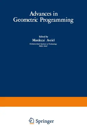 Avriel |  Advances in Geometric Programming | Buch |  Sack Fachmedien