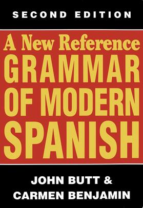 Benjamin / Butt | A New Reference Grammar of Modern Spanish | Buch | 978-1-4615-8370-7 | sack.de
