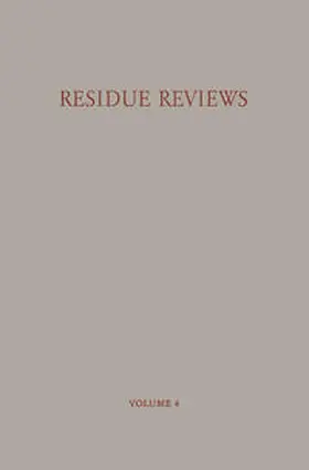Gunther | Residue Reviews / Rückstands-Berichte | E-Book | sack.de