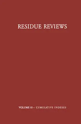 Gunther | Residue Reviews / Rückstands-Berichte | E-Book | sack.de