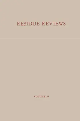 Gunther |  Rückstände von Pestiziden und anderen Fremdstoffen in Nahrungs- und Futtermitteln | Buch |  Sack Fachmedien