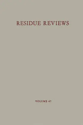 Gunther | Residue Reviews | E-Book | www.sack.de
