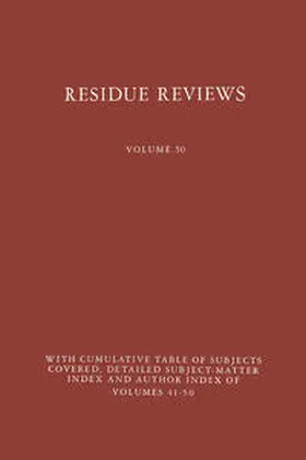 Gunther | Residue Reviews | E-Book | www.sack.de