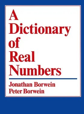 Borwein |  A Dictionary of Real Numbers | Buch |  Sack Fachmedien