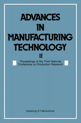 McGoldrick |  Advances in Manufacturing Technology II | Buch |  Sack Fachmedien