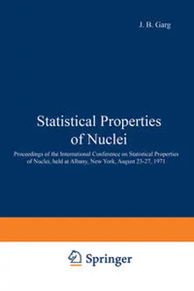 Garg |  Statistical Properties of Nuclei | eBook | Sack Fachmedien
