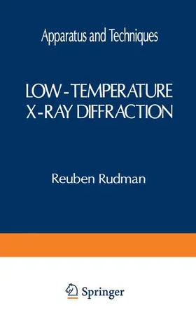 Rudman |  Low-Temperature X-Ray Diffraction | Buch |  Sack Fachmedien