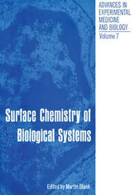 Blank |  Surface Chemistry of Biological Systems | eBook | Sack Fachmedien