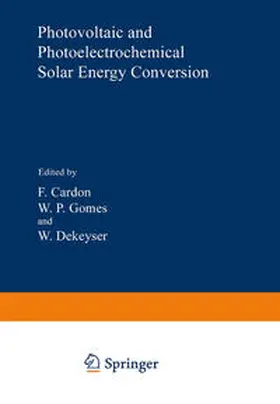 Cardon |  Photovoltaic and Photoelectrochemical Solar Energy Conversion | eBook | Sack Fachmedien