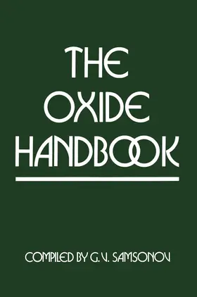Samsonov |  The Oxide Handbook | Buch |  Sack Fachmedien