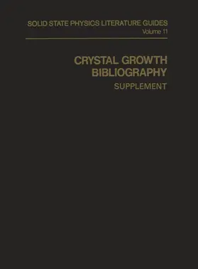Keesee |  Crystal Growth Bibliography | Buch |  Sack Fachmedien