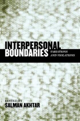 Akhtar |  Interpersonal Boundaries | eBook | Sack Fachmedien