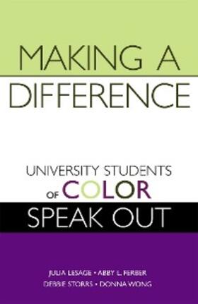Lesage / Ferber / Storrs |  Making a Difference | eBook | Sack Fachmedien