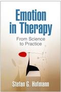 Hofmann |  Emotion in Therapy | eBook | Sack Fachmedien