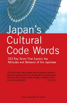 De Mente |  Japan's Cultural Code Words | eBook | Sack Fachmedien