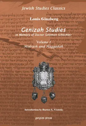 Ginzberg |  Genizah Studies in Memory of Doctor Solomon Schechter | eBook | Sack Fachmedien
