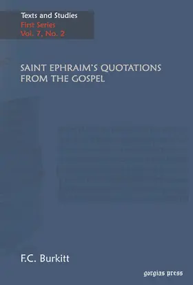 Burkitt |  Saint Ephraim's Quotations From The Gospel | eBook | Sack Fachmedien