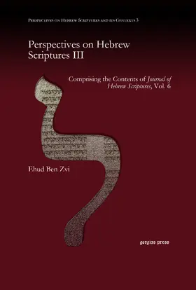 Zvi |  Perspectives on Hebrew Scriptures III | eBook | Sack Fachmedien
