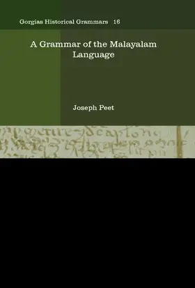 Peet |  A Grammar of the Malayalam Language | eBook | Sack Fachmedien