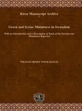 Hatch |  Greek and Syriac Miniatures in Jerusalem | eBook | Sack Fachmedien