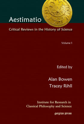 Bowen / Rihll |  Aestimatio: Critical Reviews in the History of Science (Volume 1) | eBook | Sack Fachmedien