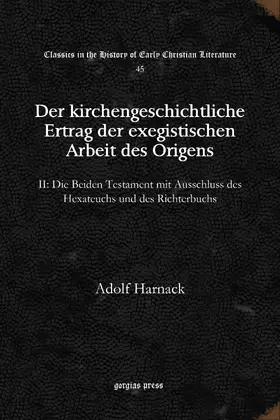Harnack |  Der kirchengeschichtliche Ertrag der exegistischen Arbeit des Origens | eBook | Sack Fachmedien