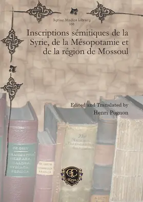 Pognon |  Inscriptions sémitiques de la Syrie, de la Mésopotamie et de la région de Mossoul | eBook | Sack Fachmedien