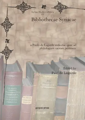 Lagarde |  Bibliothecae Syriacae | eBook | Sack Fachmedien