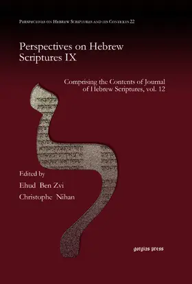 Zvi / Nihan |  Perspectives on Hebrew Scriptures IX | eBook | Sack Fachmedien
