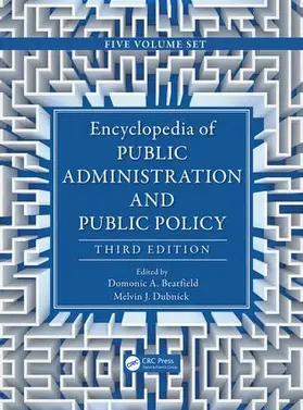 Bearfield / Dubnick / Berman |  Encyclopedia of Public Administration and Public Policy - 5 Volume Set | Buch |  Sack Fachmedien