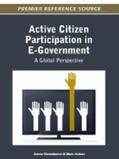 Holzer / Manoharan |  Active Citizen Participation in E-Government | Buch |  Sack Fachmedien
