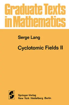 Lang |  Cyclotomic Fields II | eBook | Sack Fachmedien