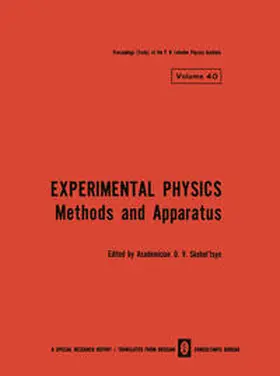 Skobel tsyn | Experimental Physics | E-Book | sack.de